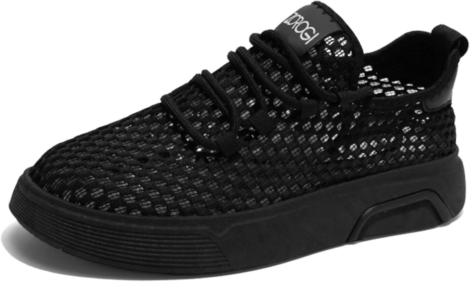 

Mesh Hollow - кроссовки с отверстиями: дышащие, с нескользящей шнуровкой. Идеальны для прогулок, тенниса и бега. Легкие, быстро сохнут Kpdwfms, черный