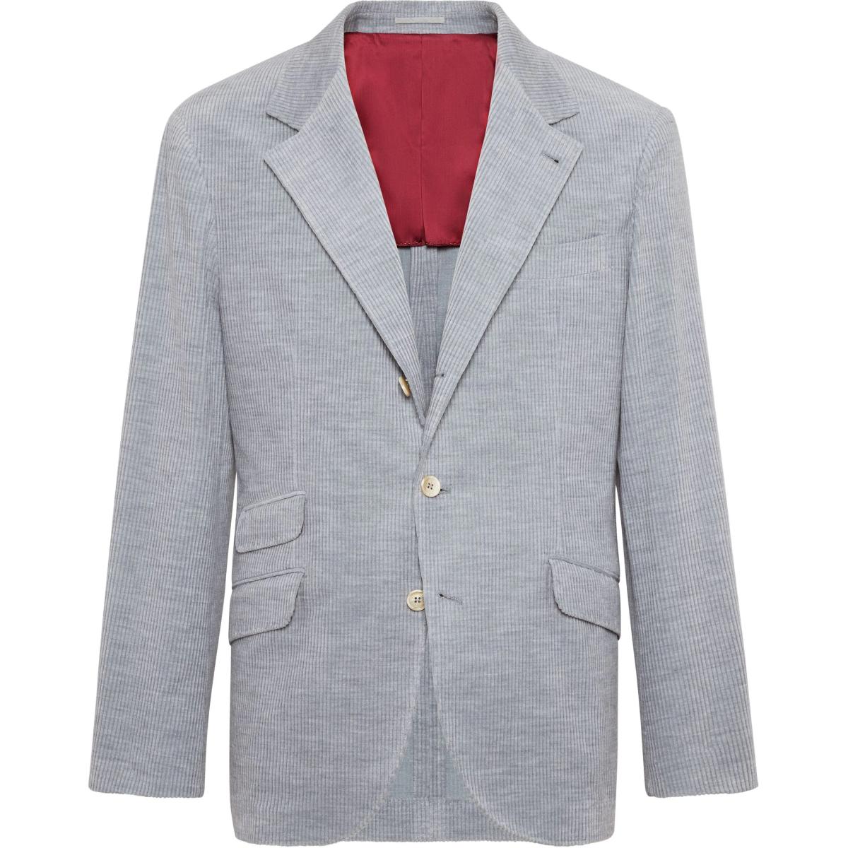 

Вельветовый костюм Brunello Cucinelli, светло-серый