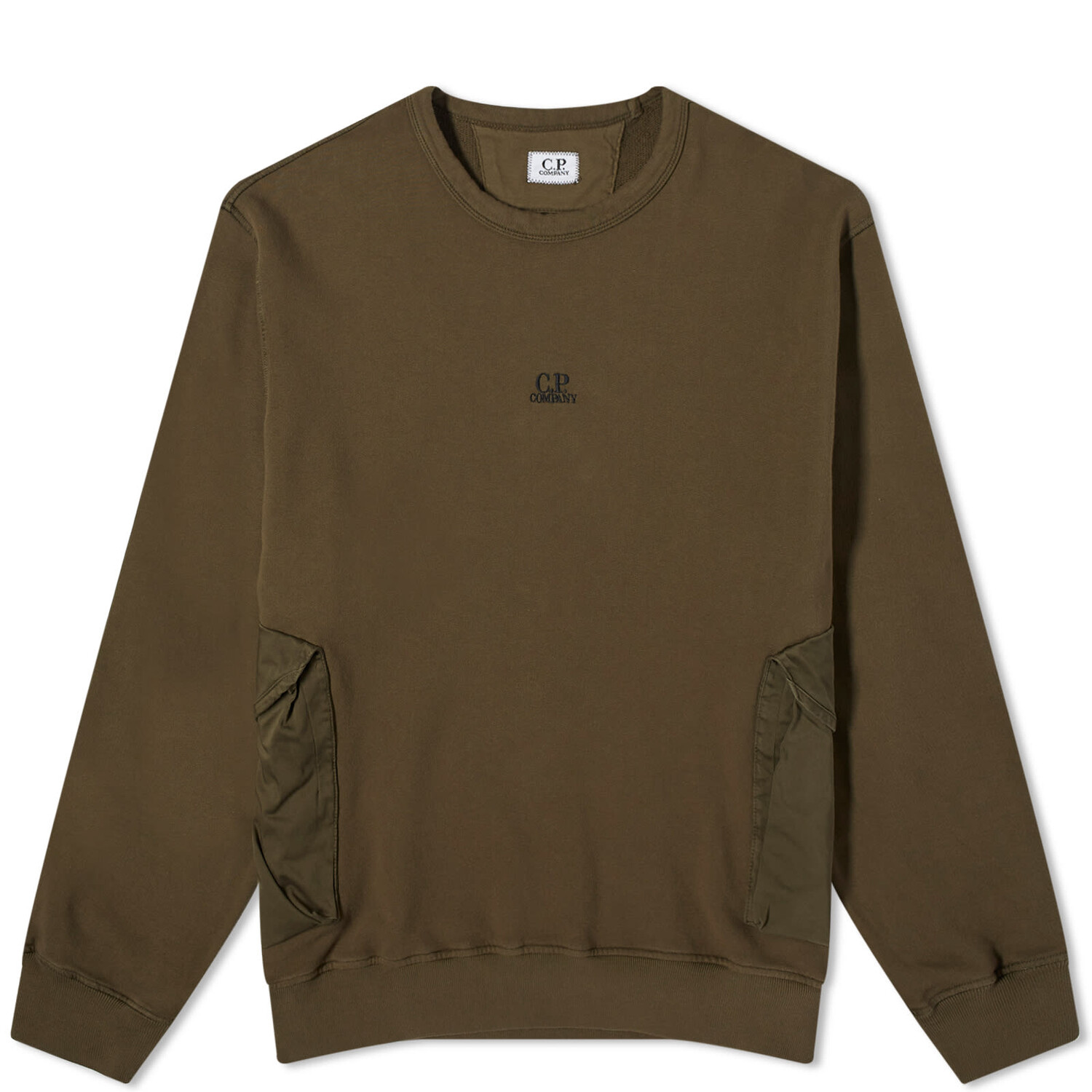 

Толстовка C.P. Company Pocket Crew Sweat, цвет Ivy Green