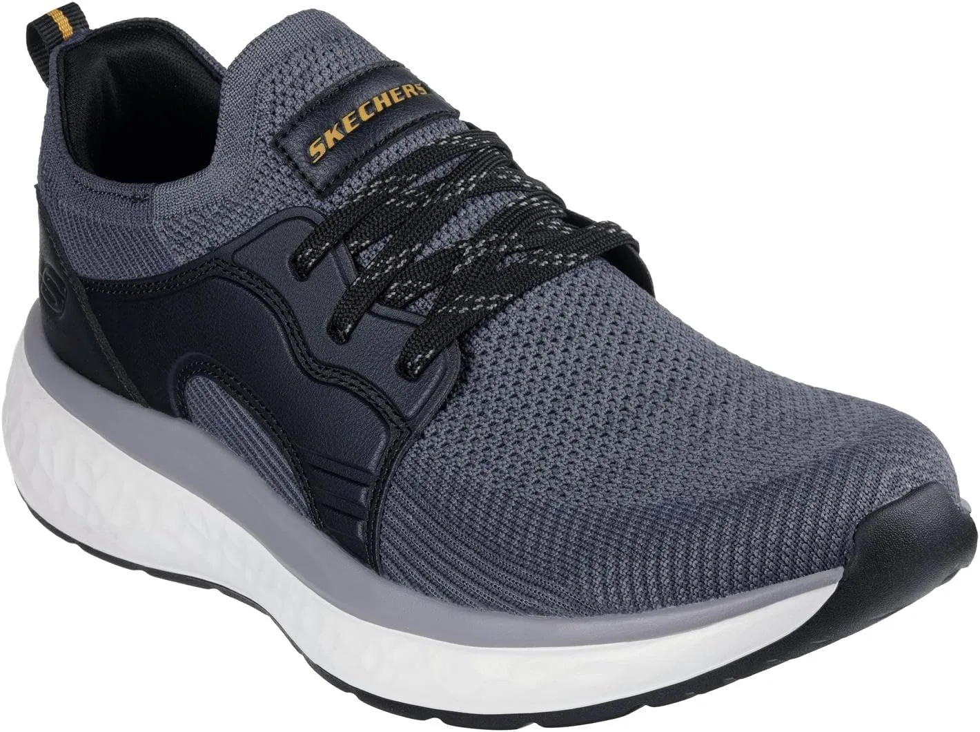 Мужские кроссовки Skechers USA Herren Lancer-Dalton Skechers USA Men's, Black Gray Knit Synthetic