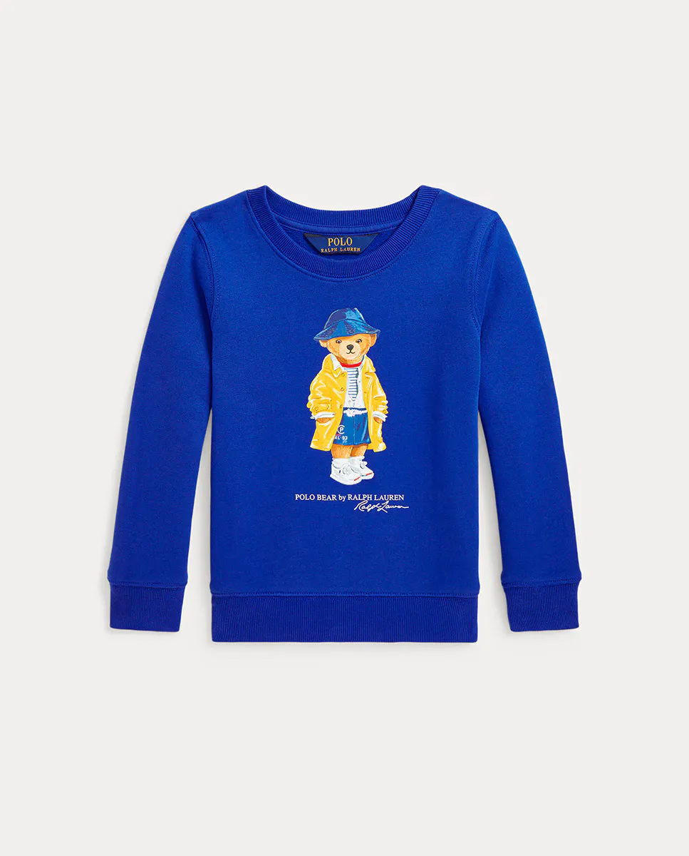 

Девичий свитшот без капюшона с Polo Bear Polo Ralph Lauren, синий