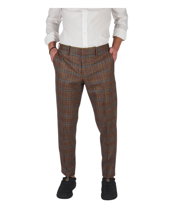 

Мужские брюки в клетку - зимняя коллекция Pt Torino, мультиколор