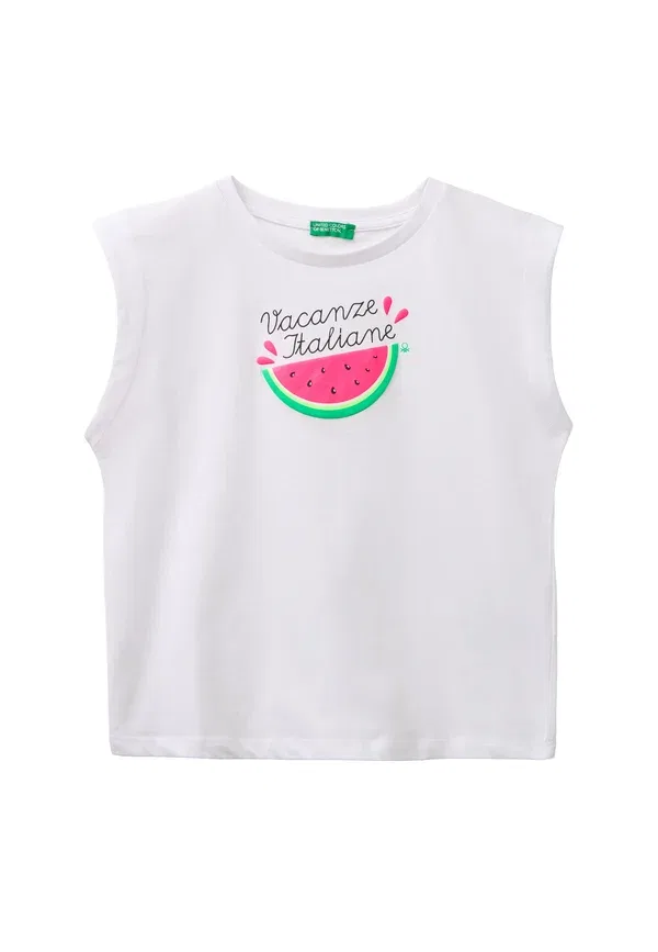 Футболка с принтом United Colors Of Benetton, белый