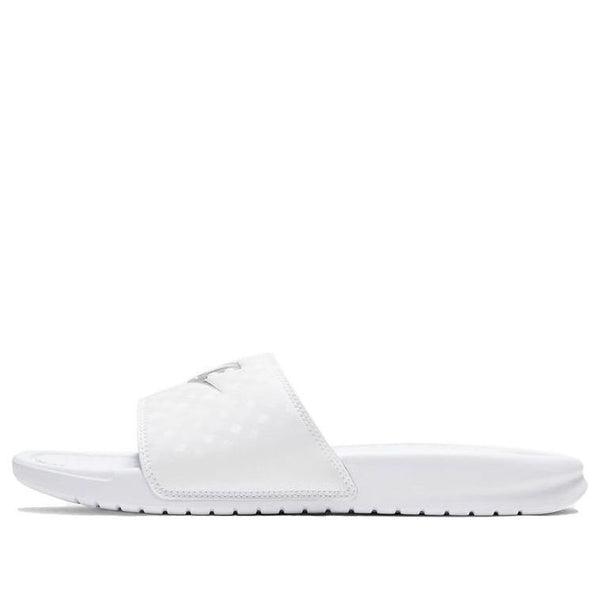 Тапочки benassi jdi 'white silver' Nike, белый