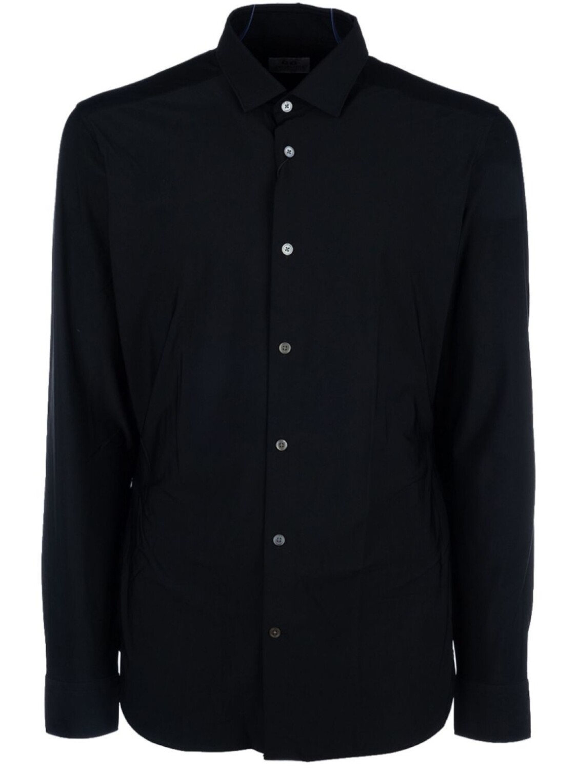 

Рубашка с коробчатыми складками Corneliani, черный