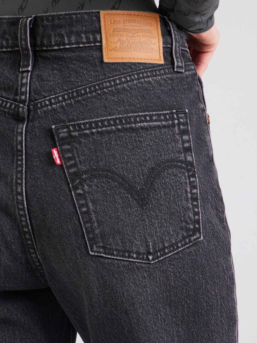 Повседневные джинсы LEVIS  Ribcage Straight Ankle, Black denim — фото 3