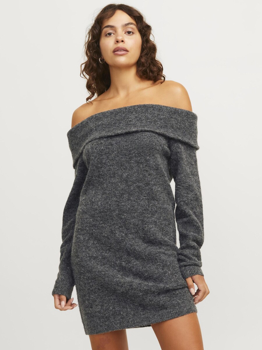 

Вязаное платье JJXX Knitted dress Evi, темно-серый