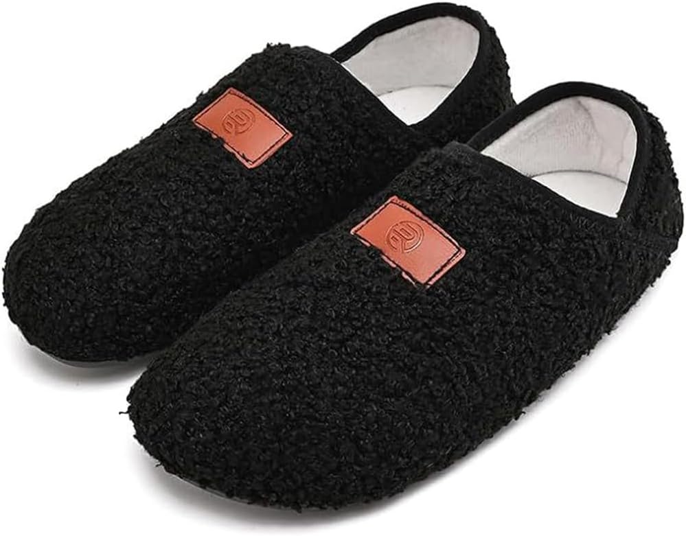 

Тапочки для женщин и мужчин, пушистые тапочки, легкие, без шнурков, удобные, носки-тапочки для дома, спальни, йоги и улицы Fangarden, черный