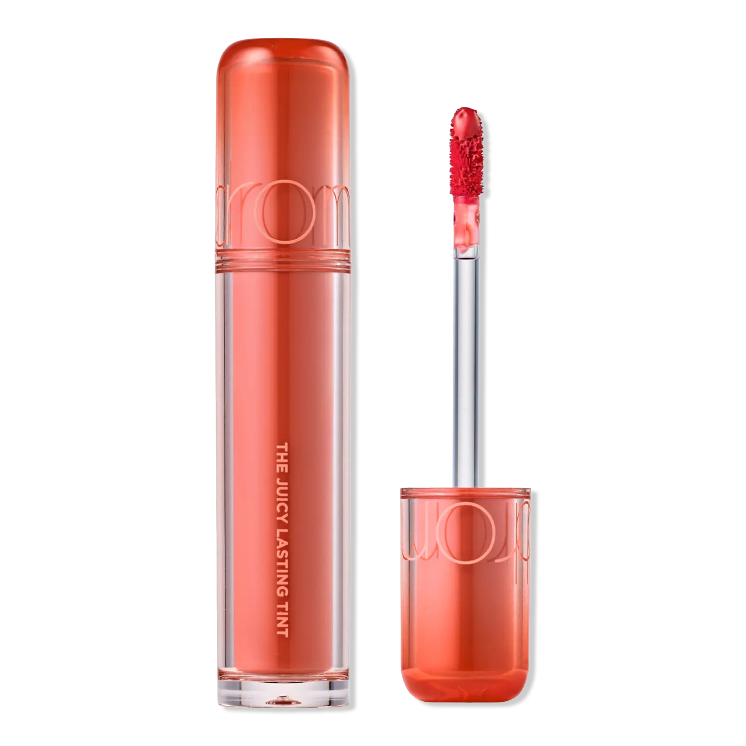 

Сочный стойкий оттенок rom&nd, 08 Pink Pumpkin (vibrant orange pink)