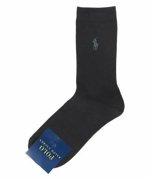 Женские ребристые носки One Point Polo Ralph Lauren, 98. Black