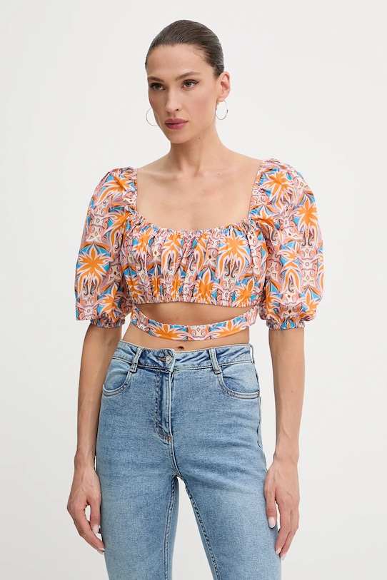 

Хлопковая блузка CIOBO Silvian Heach, оранжевый