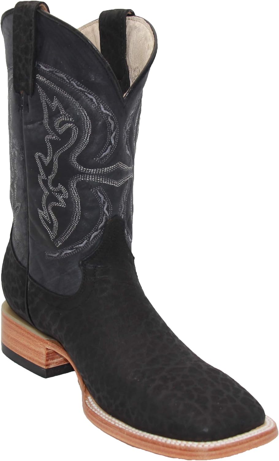 

Мужские ковбойские западные сапоги с квадратным носком из натуральной кожи Generic, черный