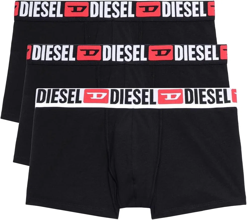 Боксеры 3шт Diesel, коллаж/черный
