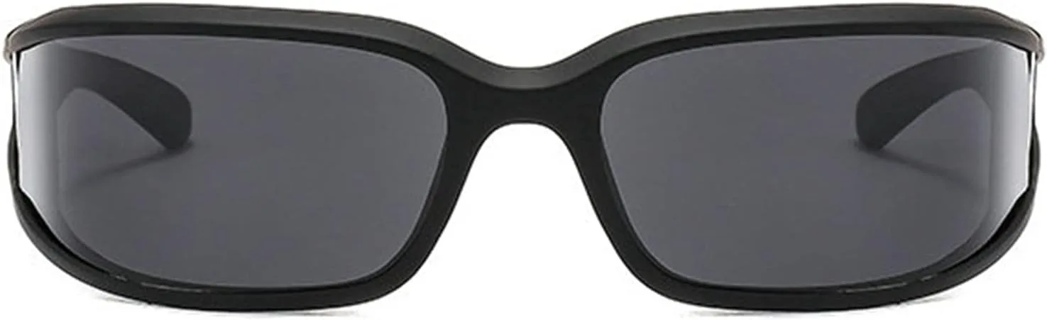 

Модные солнцезащитные очки-обтекатели для женщин и мужчин, футуристические прямоугольные солнцезащитные очки, массивные солнцезащитные очки helena, Black