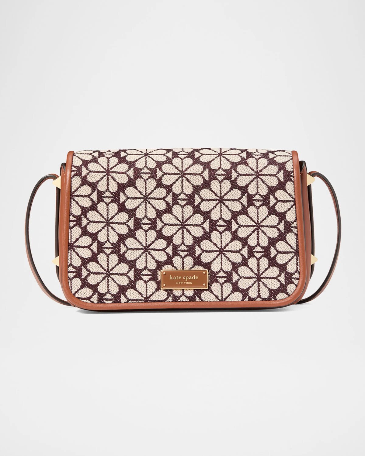 

Жаккардовая сумка через плечо с пиковым цветком Kate Spade New York, цвет Burgundy Multi