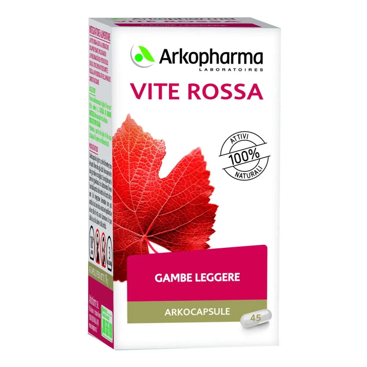 

Arkopharma Red Vine 45 капсул добавка при тяжелых ногах