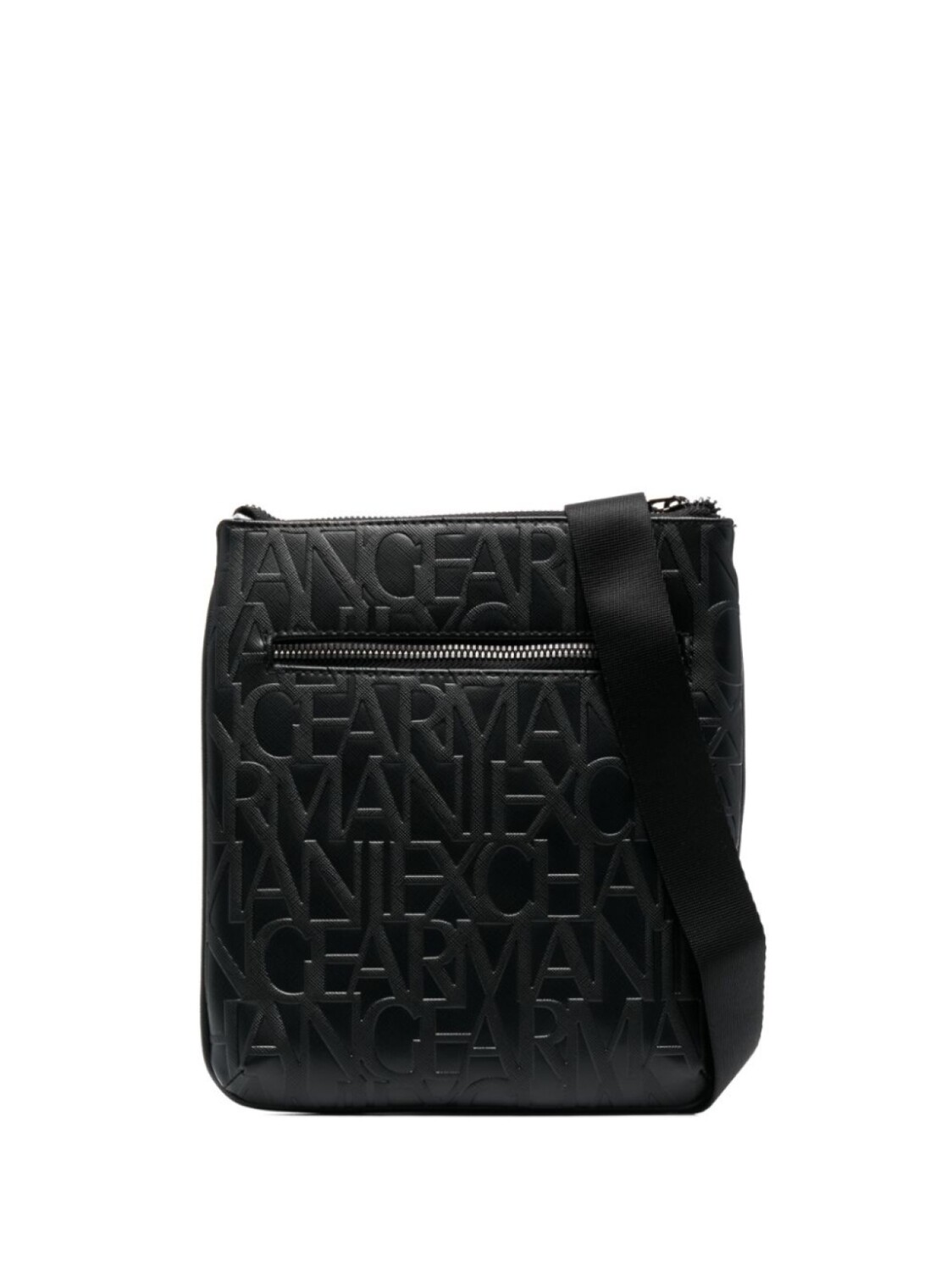 

Armani Exchange сумка-мессенджер с тисненым логотипом, черный