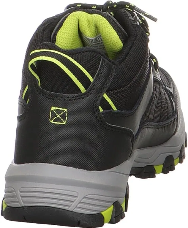 Походные кроссовки Skechers Selmen Melano для мужчин, Black Leather W Synthetic Mesh — фото 2