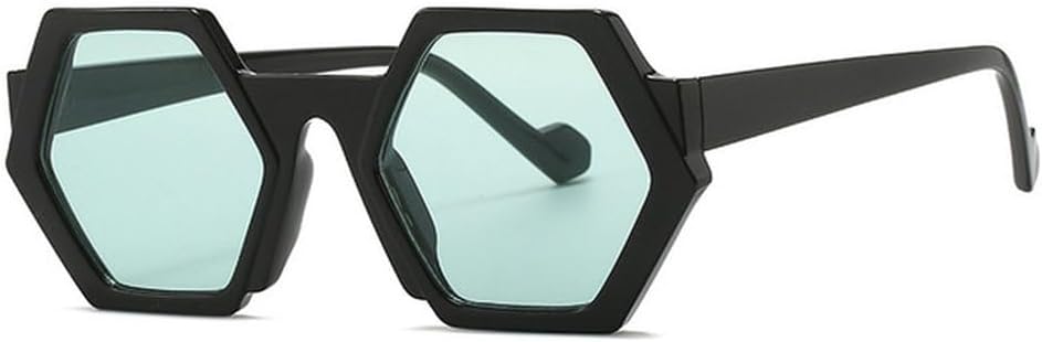 

Модные солнцезащитные очки в стиле панк Polygon для женщин, солнцезащитные очки для мужчин, очки для активного отдыха с защитой от УФ-излучения UV400, женские очки generic, Black-green