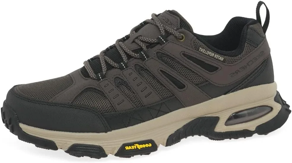 Мужские кроссовки Skechers Skech Air Envoy Bulldozer на шнуровке, модель Oxford, черный/коричневый