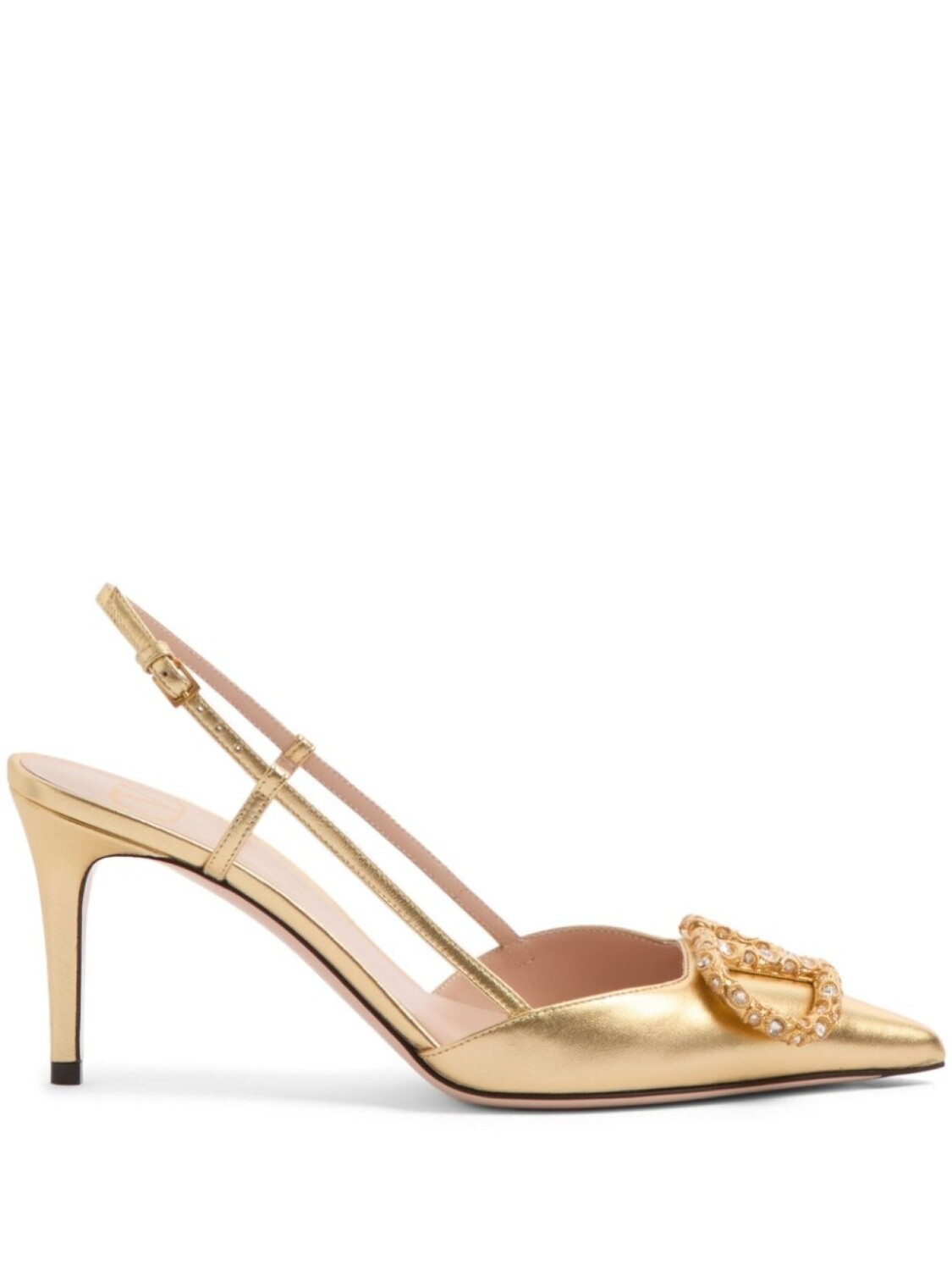 Туфли с логотипом VLogo Signature Valentino Garavani, золотой