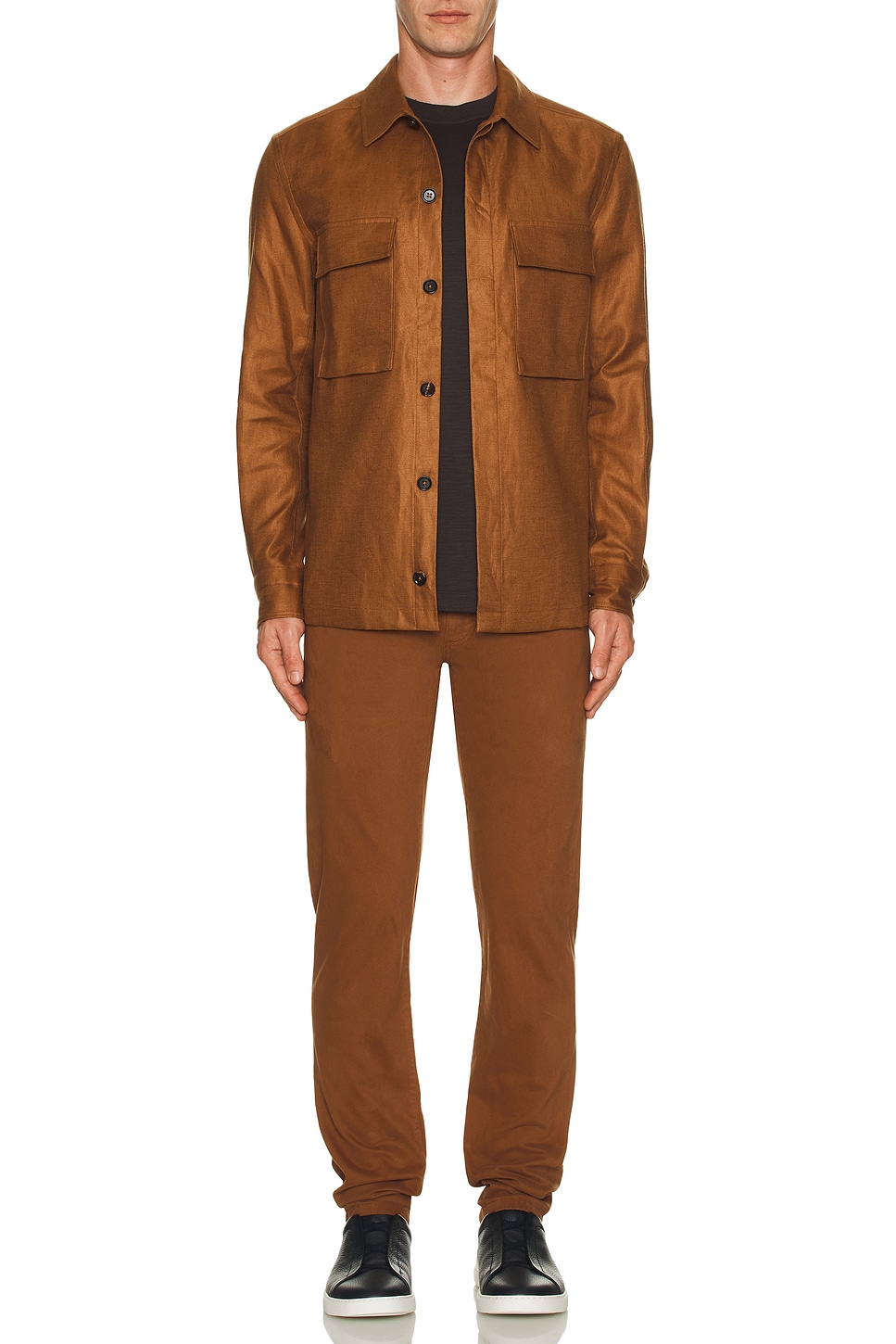 

Растягивающиеся габардиновые джинсы Zegna, Dark Foliage