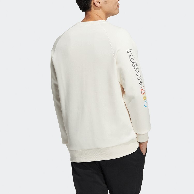 Sesame Street X Sesame Street свитшот мужской совместный коллекции розовый/белый Adidas Neo, белый — фото 3