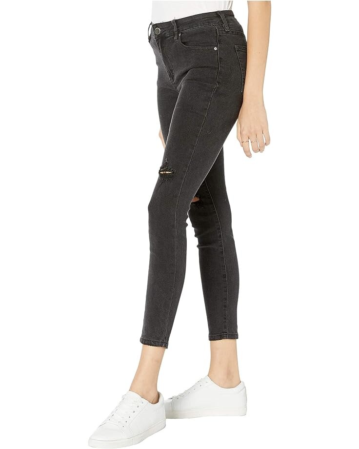 

Джинсы COTTON ON Teen Mid-Rise Grazer Skinny Jeans in Washed Black Knee Rips, цвет Washed Black Knee Rips
