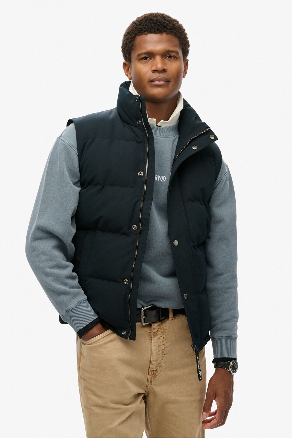 

Жилет Everest без капюшона Superdry, синий