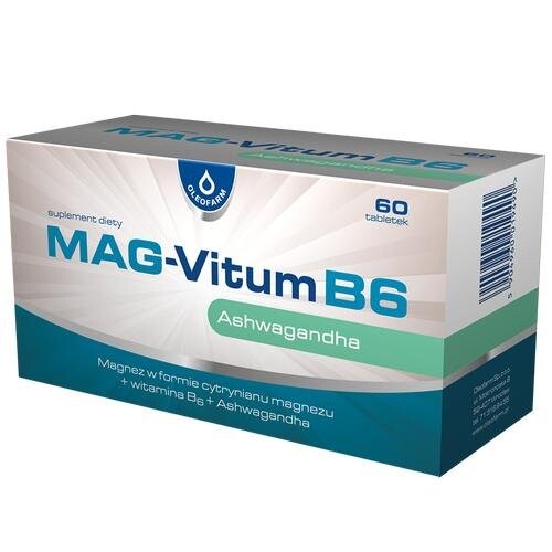 

MAG-Vitum B6 Ашваганда, 60 таблеток Oleofarm