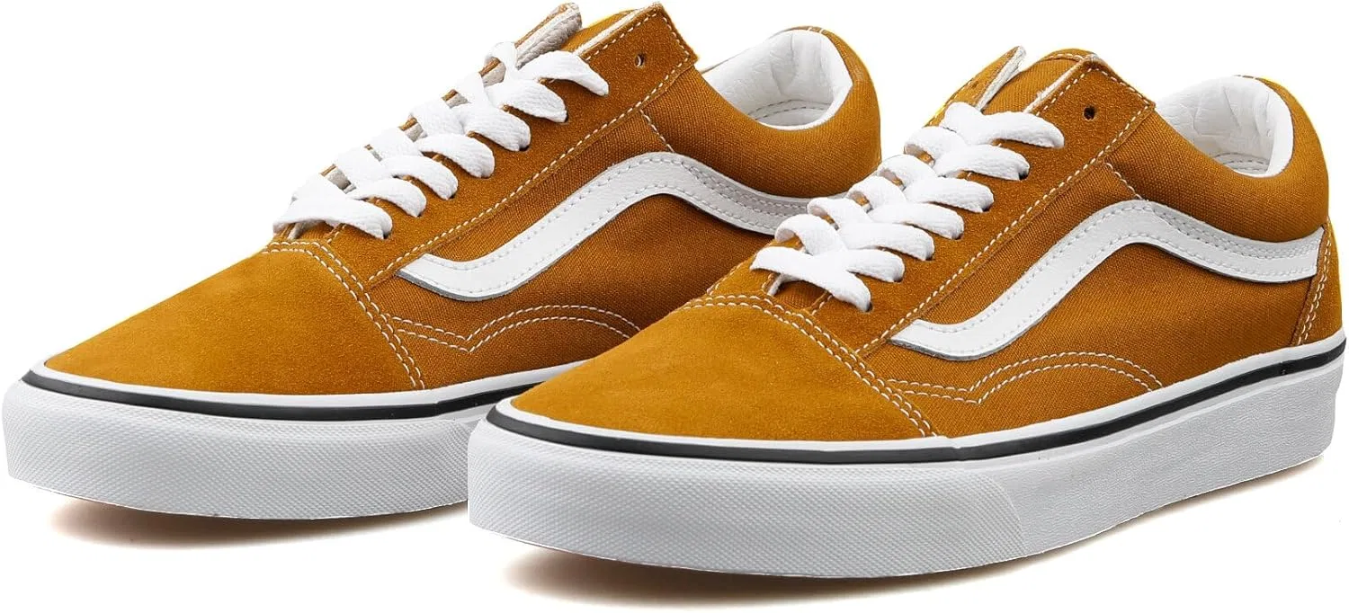 Детские спортивные кроссовки Vans Classic Unisex для скейтбординга, Fatal Floral Golden Brown — фото 3