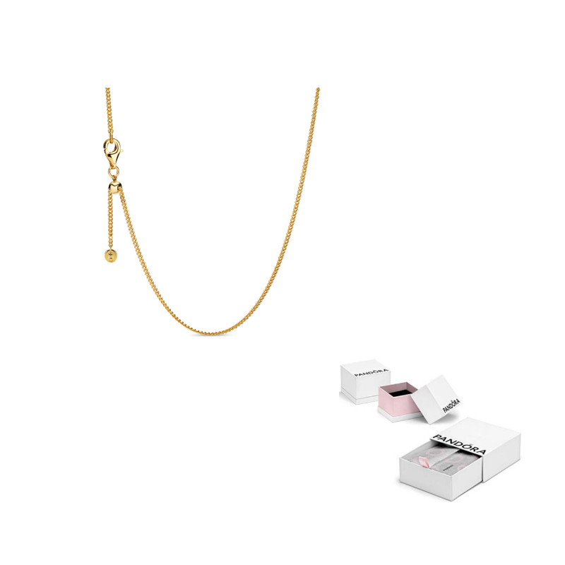 

Pandora Золотое покрытие медно-серебряный сплав ожерелье Women's Gold