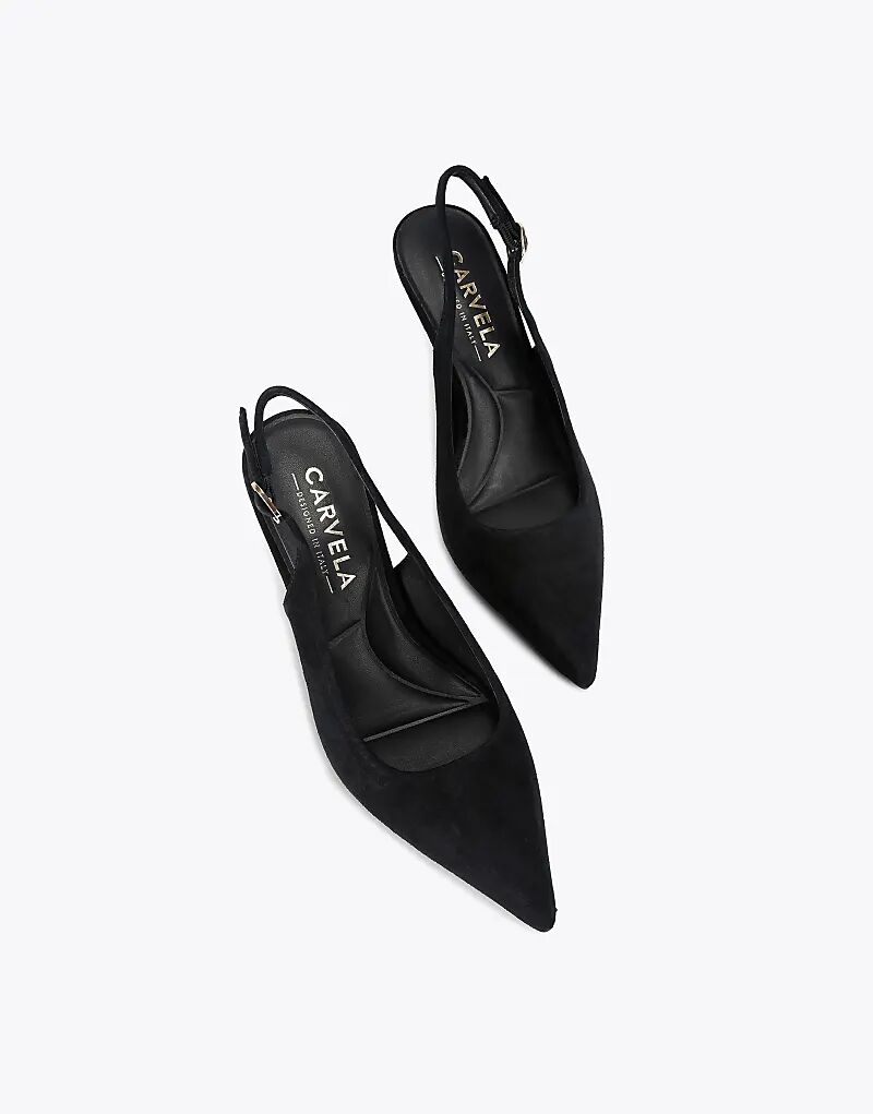 Туфли на каблуке Carvela Spirited из черной замши — фото 2