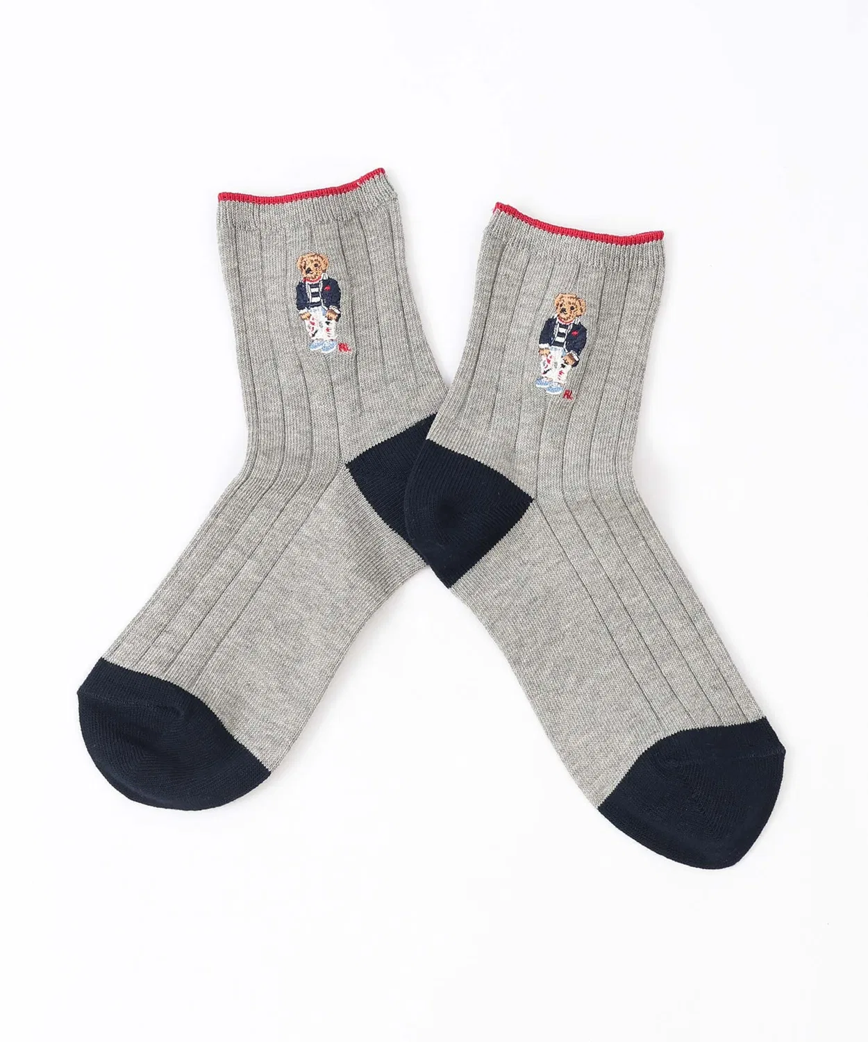 Носки короткие POLO RALPH LAUREN с принтом Nautical Bear из органического хлопка, тёмно-синие — фото 3