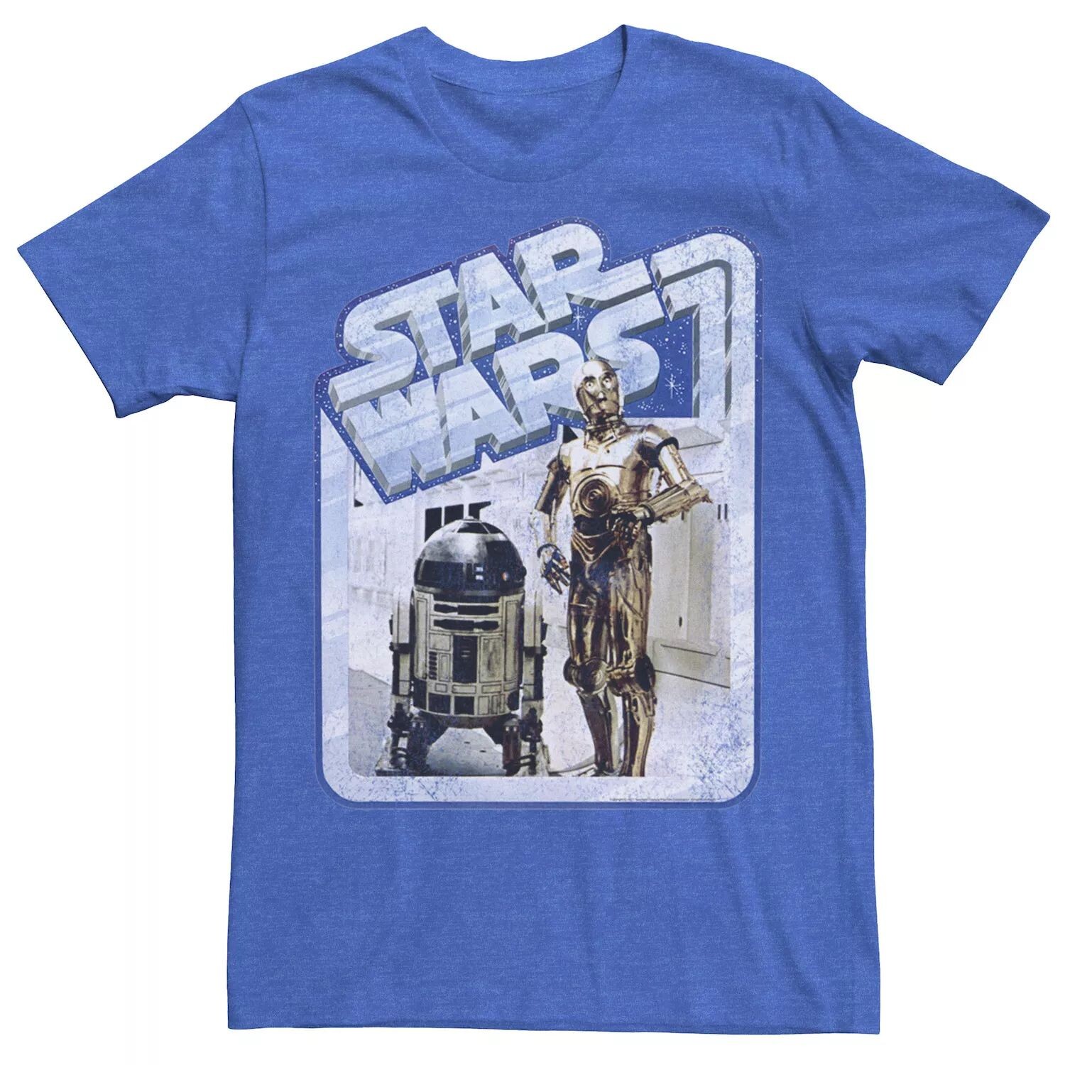 

Мужская футболка с рисунком Star Wars R2-D2 и C-3PO