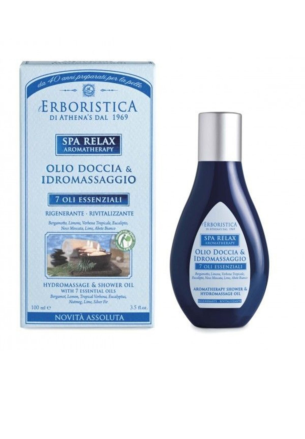

Масло для тела DUSCHÖL AROMATHERAPY UND HYDROMASSAGE L'ERBORISTICA, цвет transparent