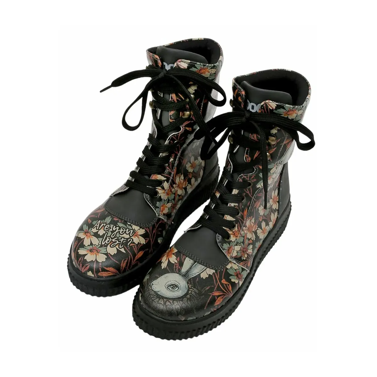 Ботинки на шнуровке DOGO "Women's Future Boots State Of Bliss 36 Women's Future Boots Ve", Vegan, серый — фото 2