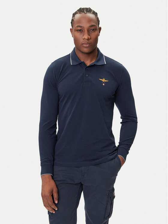 

Поло regular fit 252PO1653UP00082 Aeronautica Militare, синий