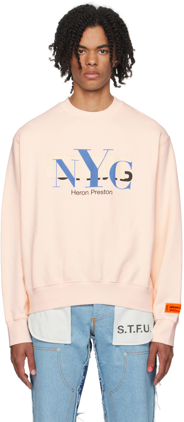 

Розовый свитшот с цензурой NYC Heron Preston