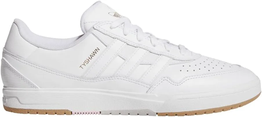 Мужские кроссовки Adidas Tyshawn II на шнуровке для повседневной носки - белые, белый — фото 2