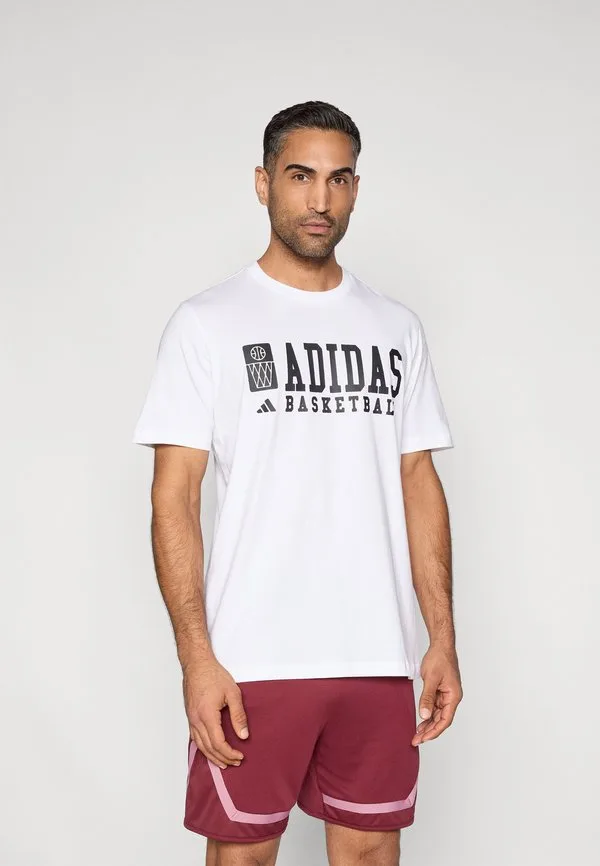 Футболка с принтом bb gfx Adidas Performance, White/Black
