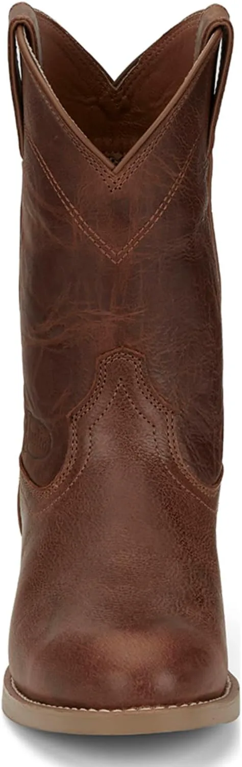 Мужские сапоги Justin Kilgore 10" Stampede Roper, из премиальной кожи, стелька J-Flex, круглый носок, резиновая подошва устойчивая к маслу и скольжению — фото 3