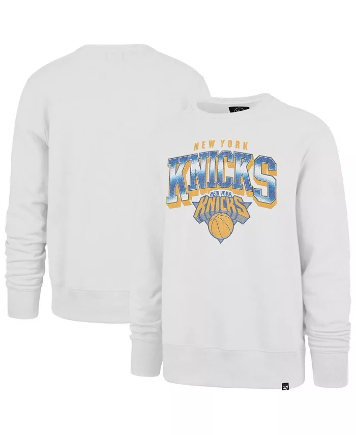 

Мужской кремовый свитшот New York Knicks Big Tall Spotlight Headline с капюшоном '47 Brand