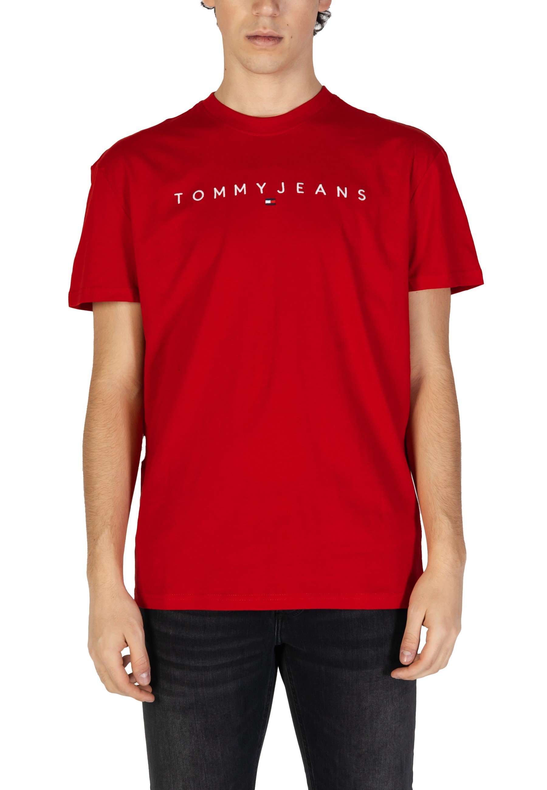 

Футболка мужская Tommy Jeans с логотипом бренда, красный