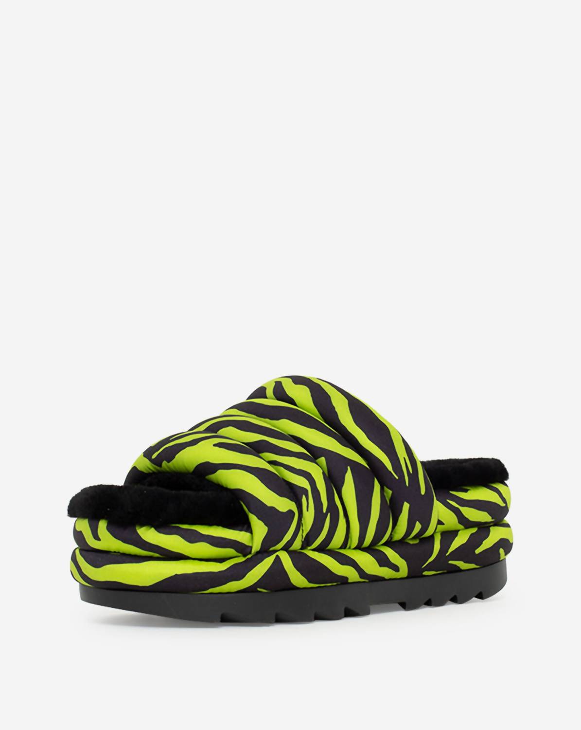 Шлепанцы Maxi Slide с принтом тигра в цвете Key Lime UGG