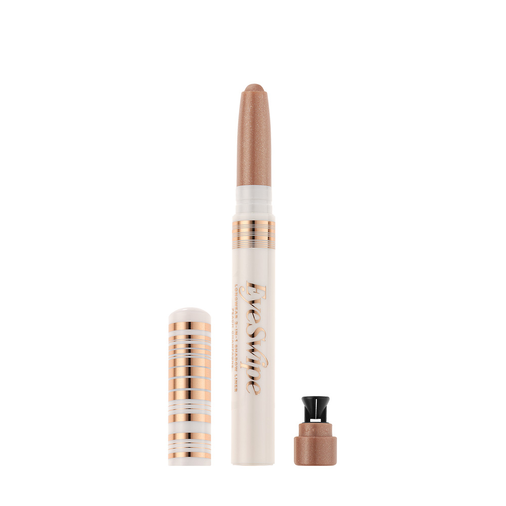 

Стойкие тени для век и подводка для глаз в одном средстве eye swipe longwear 2-in-1 shadow liner Zoeva, цвет peach champagne, вес 1.4 гр.