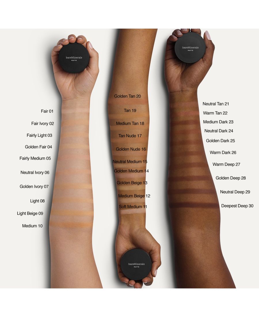 Оригинальная матирующая рассыпчатая пудра-основа SPF 15 BareMinerals, цвет light beige 09 - for light to medium skin with cool to neutral undertones — фото 3