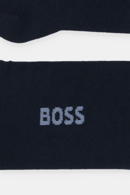 Набор из двух бамбуковых носков BOSS 2p as logo, темно-синий — фото 2