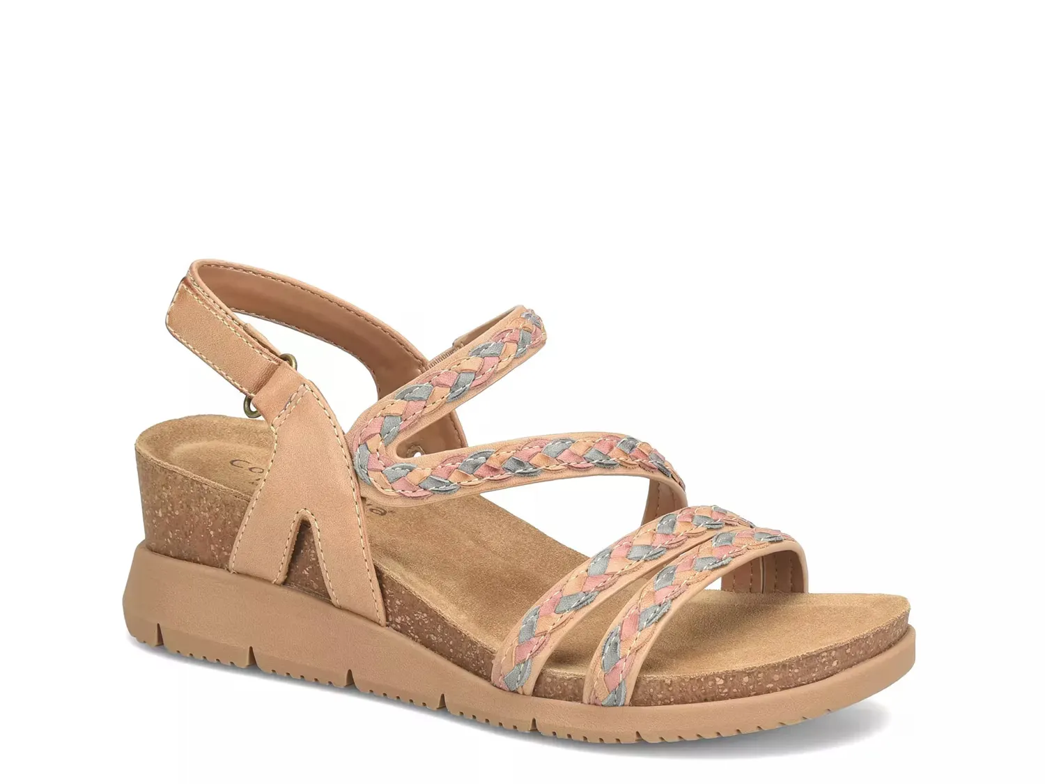 Сандалии Silvia Wedge Comfortiva, Caramel/Multicolor