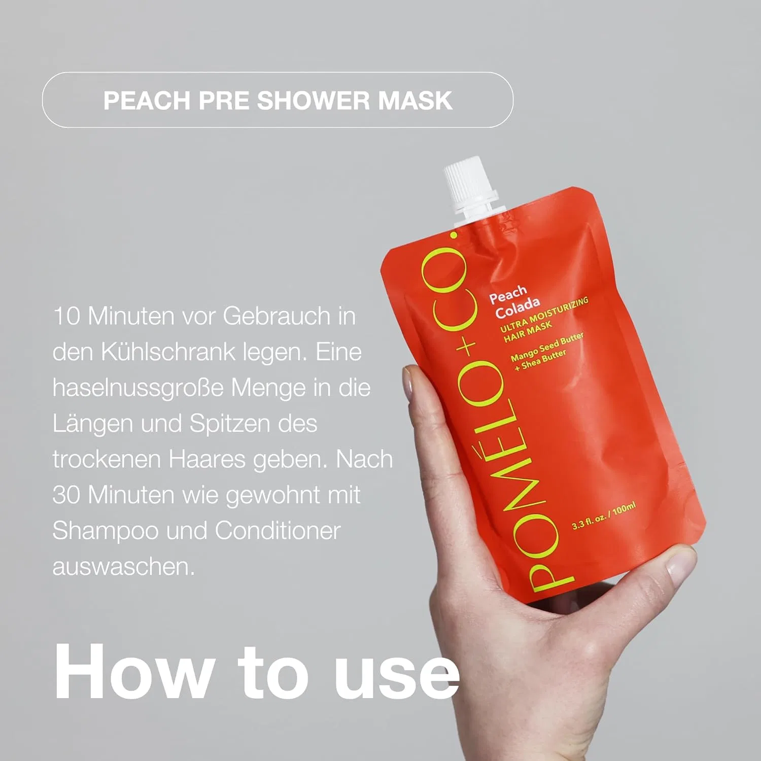 Набор увлажняющих масок для волос «Peach Colada» от Pomélo+Co. Pomélo + Co. — фото 4